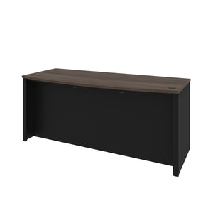 Executive Antigua and Black 71" Twin Pedestal Desk