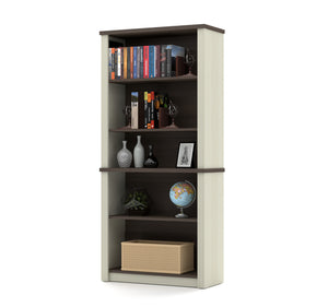 White & Antigua Desk / Hutch with Included Sit-Stand Desk