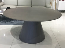 Load image into Gallery viewer, Gray Oak Veneer 59&quot; Circular Meeting Table

