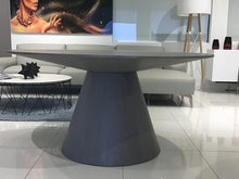 Load image into Gallery viewer, Gray Oak Veneer 59&quot; Circular Meeting Table
