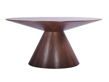 Load image into Gallery viewer, Walnut Veneer 59&quot; Circular Meeting Table
