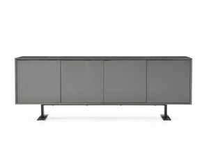 Gloss 87" Dark Gray Credenza