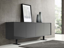 Load image into Gallery viewer, Gloss 87&quot; Dark Gray Credenza
