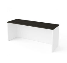 Load image into Gallery viewer, White and Dark Gray 71&quot; Executive Desk with Matching File and Bookcase
