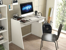 Load image into Gallery viewer, 35&quot; White &amp; Concrete Finish Desk with Drawer
