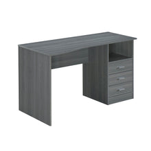 Load image into Gallery viewer, 51&quot; Gray Woodgrain Modern Desk with File
