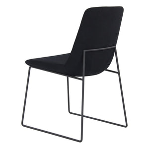 Black Guest or Conference Chair with Runner-Style Legs (Set of 2)