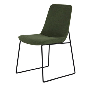 Green Guest or Conference Chair with Runner-Style Legs (Set of 2)