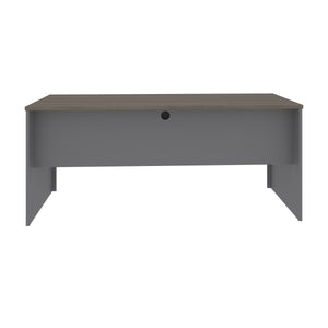 Bark Gray and Slate 71" Narrow Desk