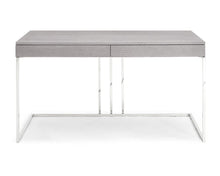 Load image into Gallery viewer, Gray and Stainless Steel 55&quot; Modern Desk
