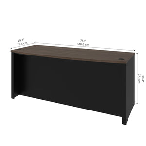 Antigua 71" Bowfront Executive Desk