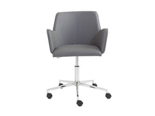 Load image into Gallery viewer, Modern Gray Wrap-Around Leather Office Chair

