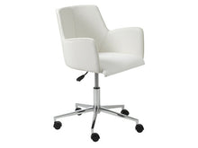 Load image into Gallery viewer, Modern White Leather Wrap-Around Office Chair
