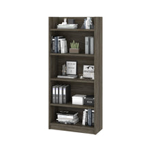 Load image into Gallery viewer, 68&quot; Open-top Bookcase in Walnut Gray
