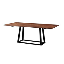 Load image into Gallery viewer, 79&quot; Meeting Table or Executive Desk With Walnut Top and Rubber Wood Base
