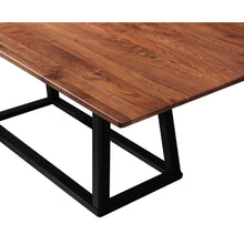 Load image into Gallery viewer, 79&quot; Meeting Table or Executive Desk With Walnut Top and Rubber Wood Base
