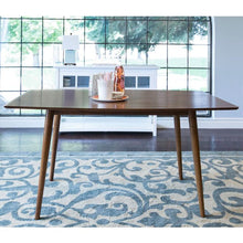 Load image into Gallery viewer, Dark Wood 50&quot; Office Desk in Mid-Century Style
