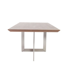 Load image into Gallery viewer, Walnut &amp; Brushed Stainless 79&quot; Conference / Meeeting Table
