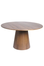 Load image into Gallery viewer, Circular Walnut 53&quot; Conference / Meeting Table
