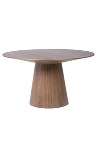 Circular Walnut 53" Conference / Meeting Table