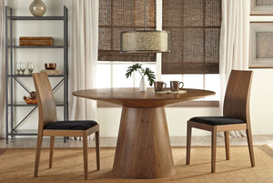 Circular Walnut 53" Conference / Meeting Table