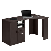 Load image into Gallery viewer, 51&quot; Corner Desk with Cabinet in Espresso

